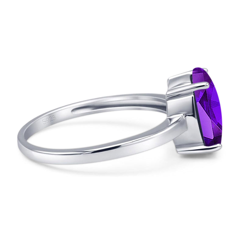 Art Deco Oval Natural Stone Solitaire Ring