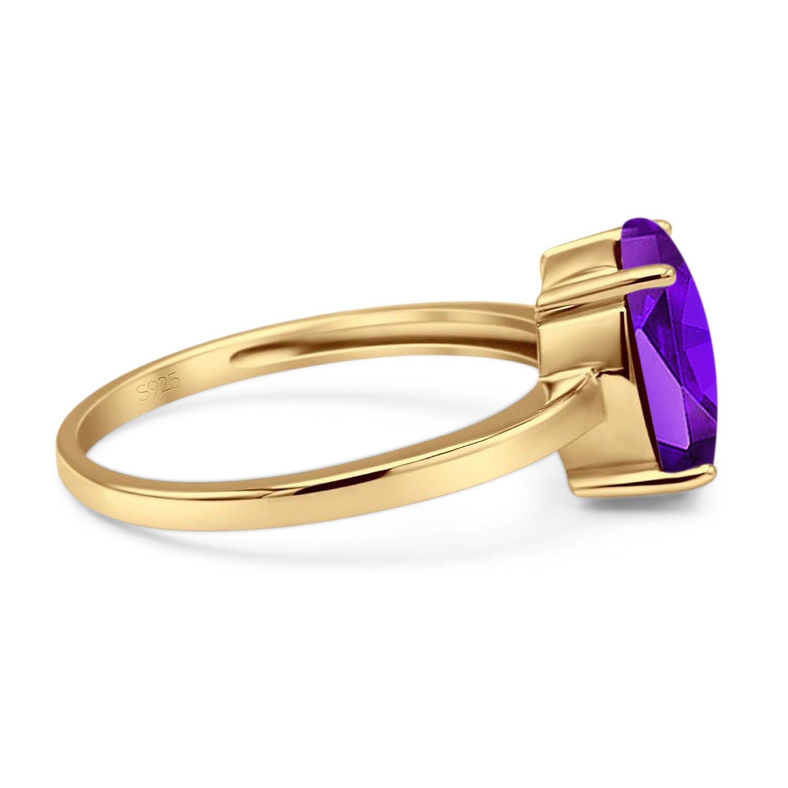 Art Deco Oval Natural Stone Solitaire Ring