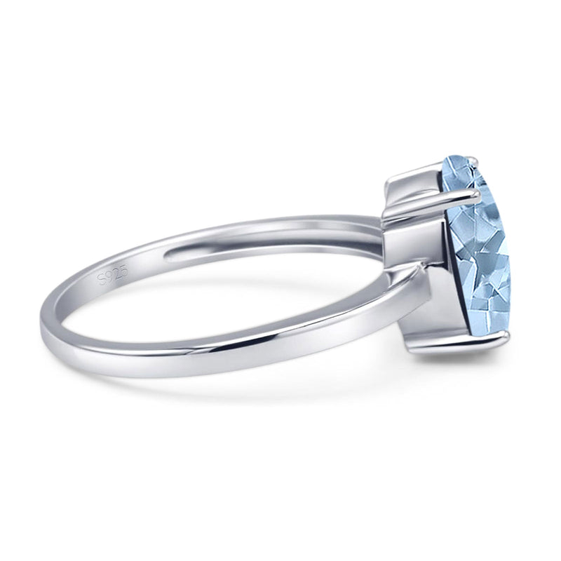 Art Deco Oval Natural Stone Solitaire Ring