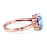 Art Deco Oval Natural Stone Solitaire Ring