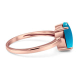 Art Deco Oval Natural Stone Solitaire Ring