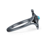 Oxidized Turtle Ring