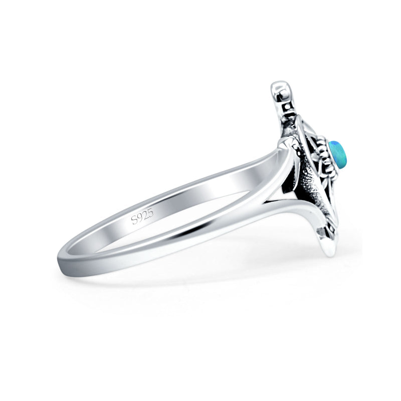 Oxidized Turtle Ring