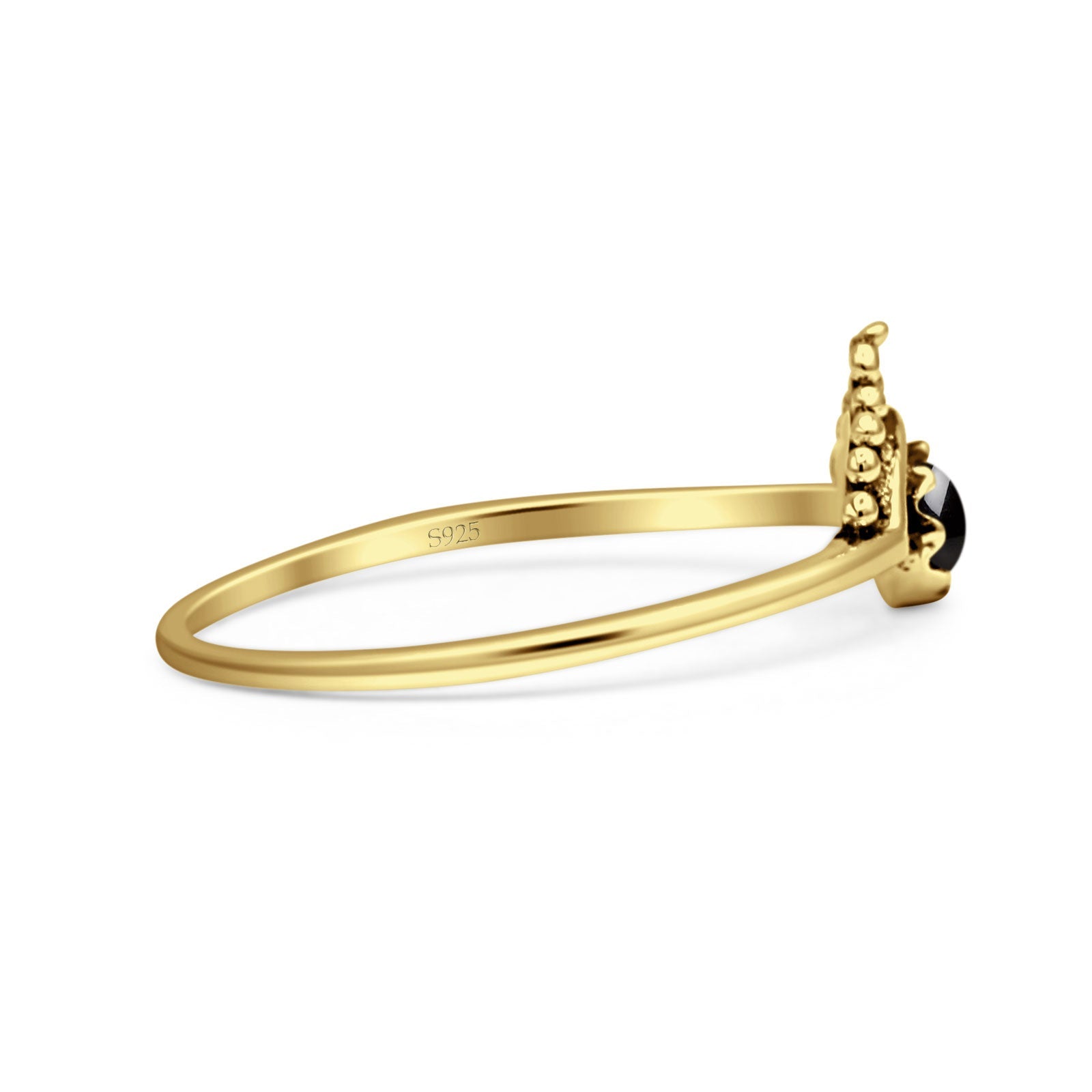 Oxidized Beaded Bali Ring