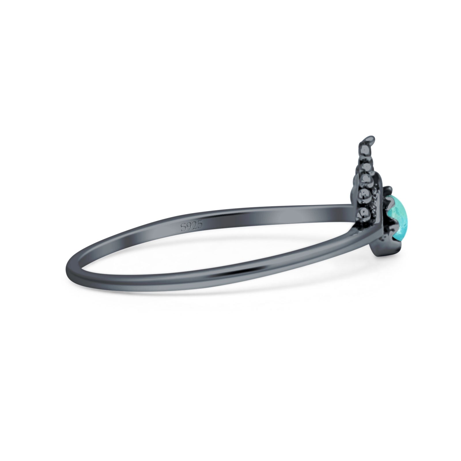 Oxidized Beaded Bali Ring
