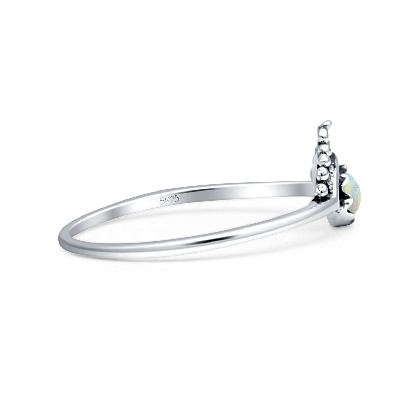 Oxidized Beaded Bali Ring