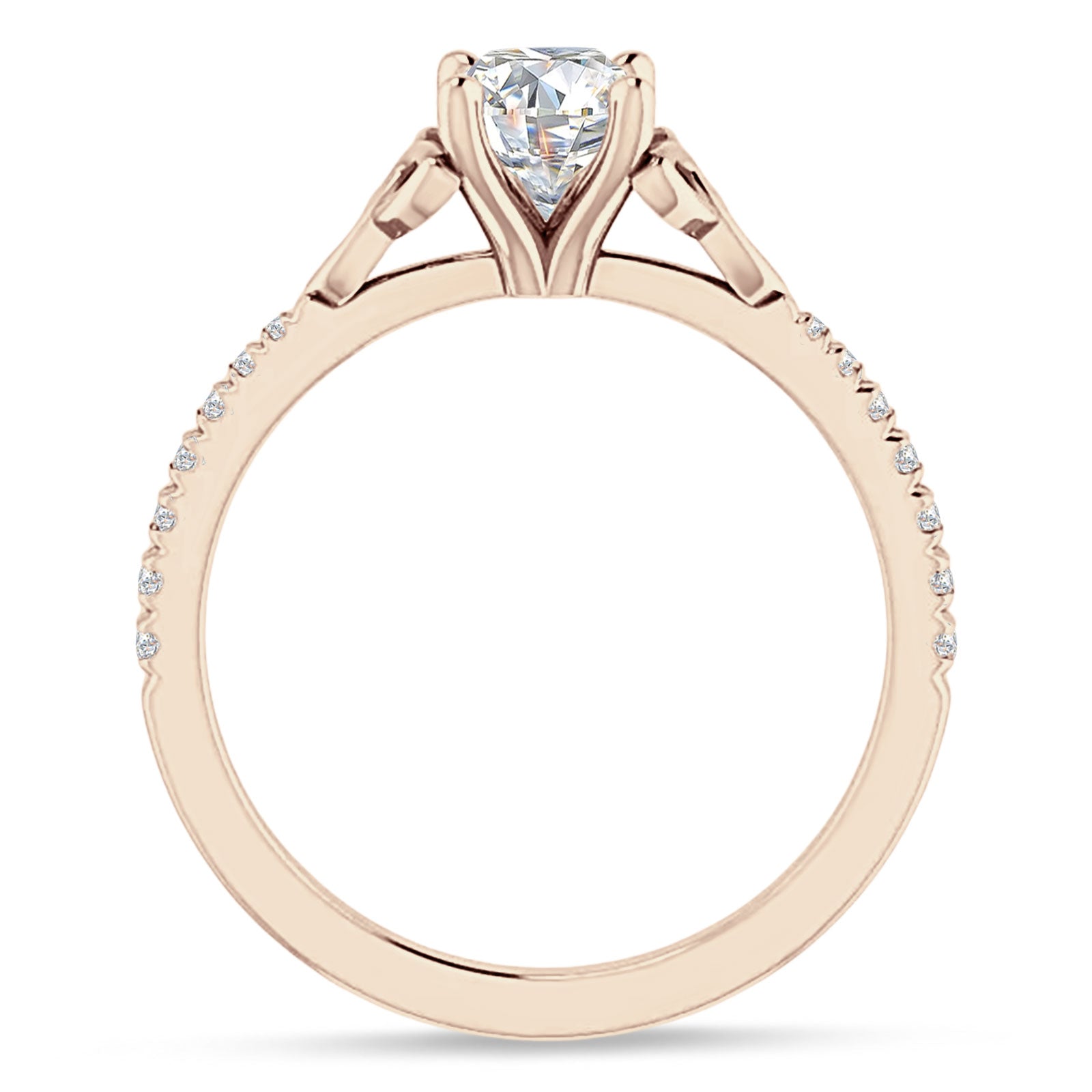 IGI Certified Round 2 Carat Lab Grown Diamond Art Deco Trinity Cluster Ring