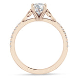 IGI Certified Round 2 Carat Lab Grown Diamond Art Deco Trinity Cluster Ring