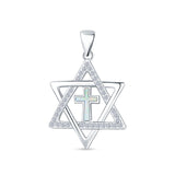 Star Of David & Cross Pendant