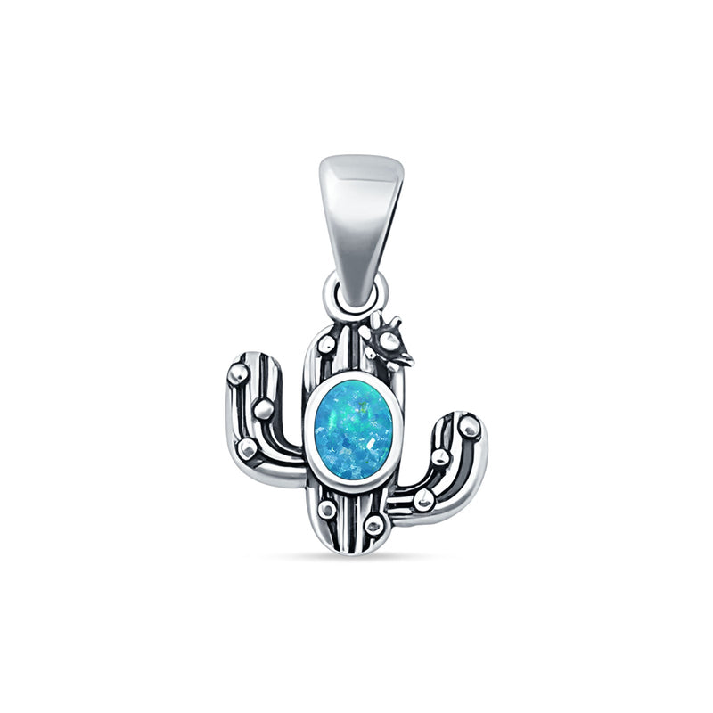 Cactus Pendant Necklace