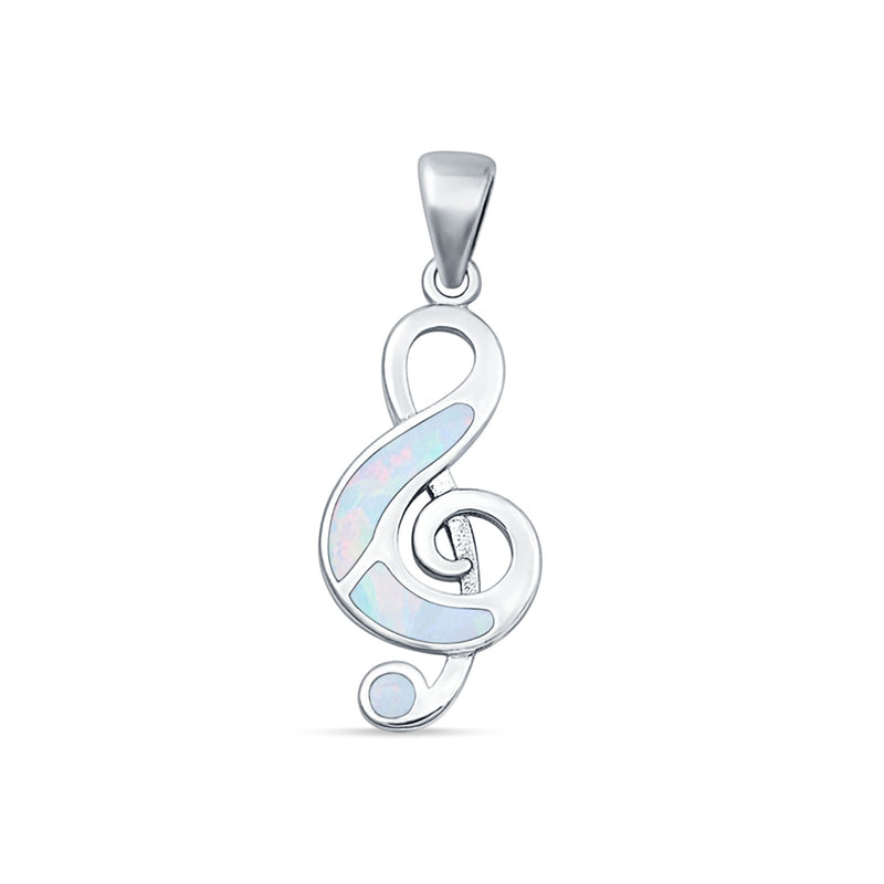 Music Note Pendant Necklace