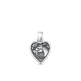 Horse Heart Pendant Necklace