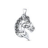 Horse Head Pendant Necklace