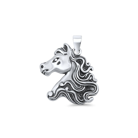 Horse Head Pendant Necklace