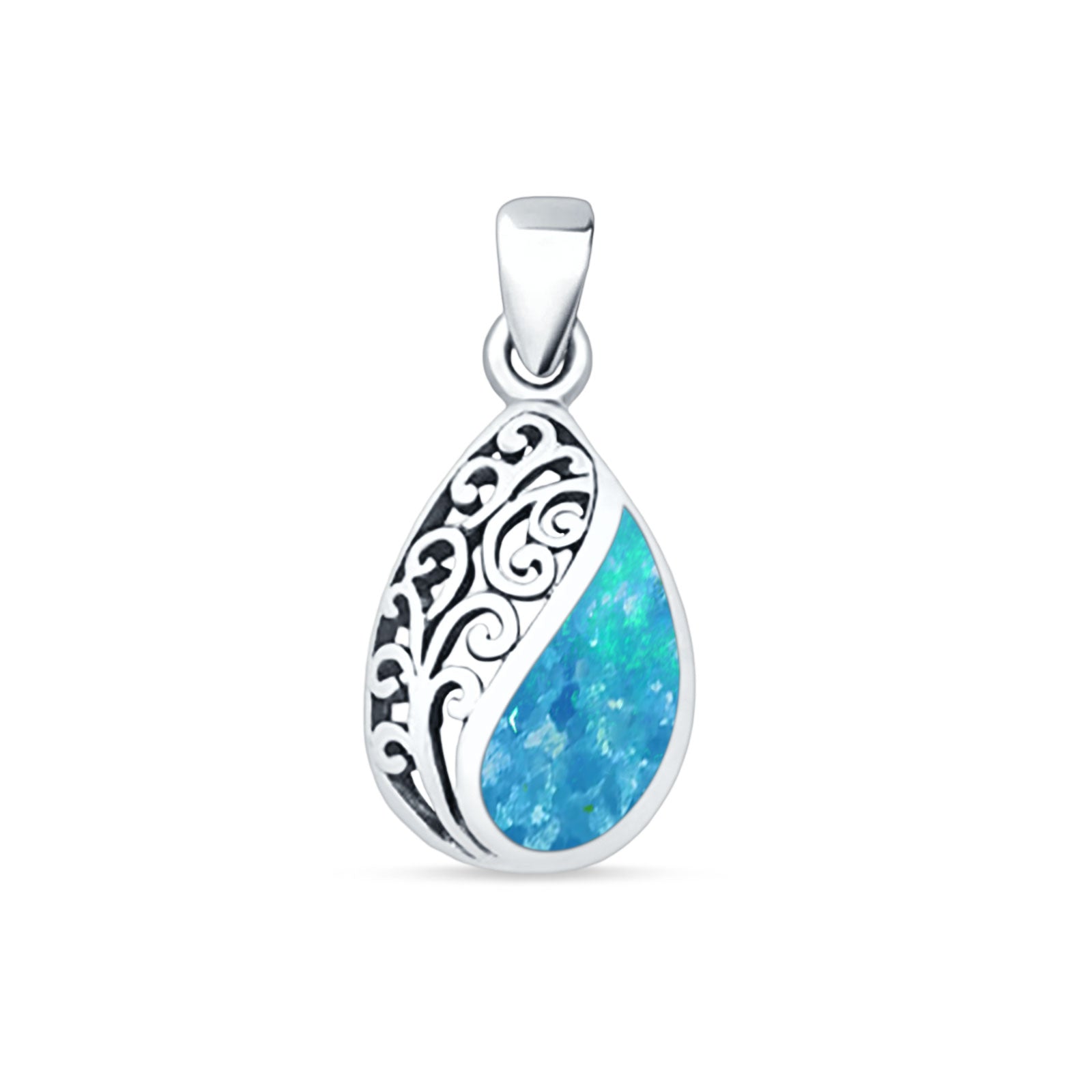 Oxidized Filigree Pendant