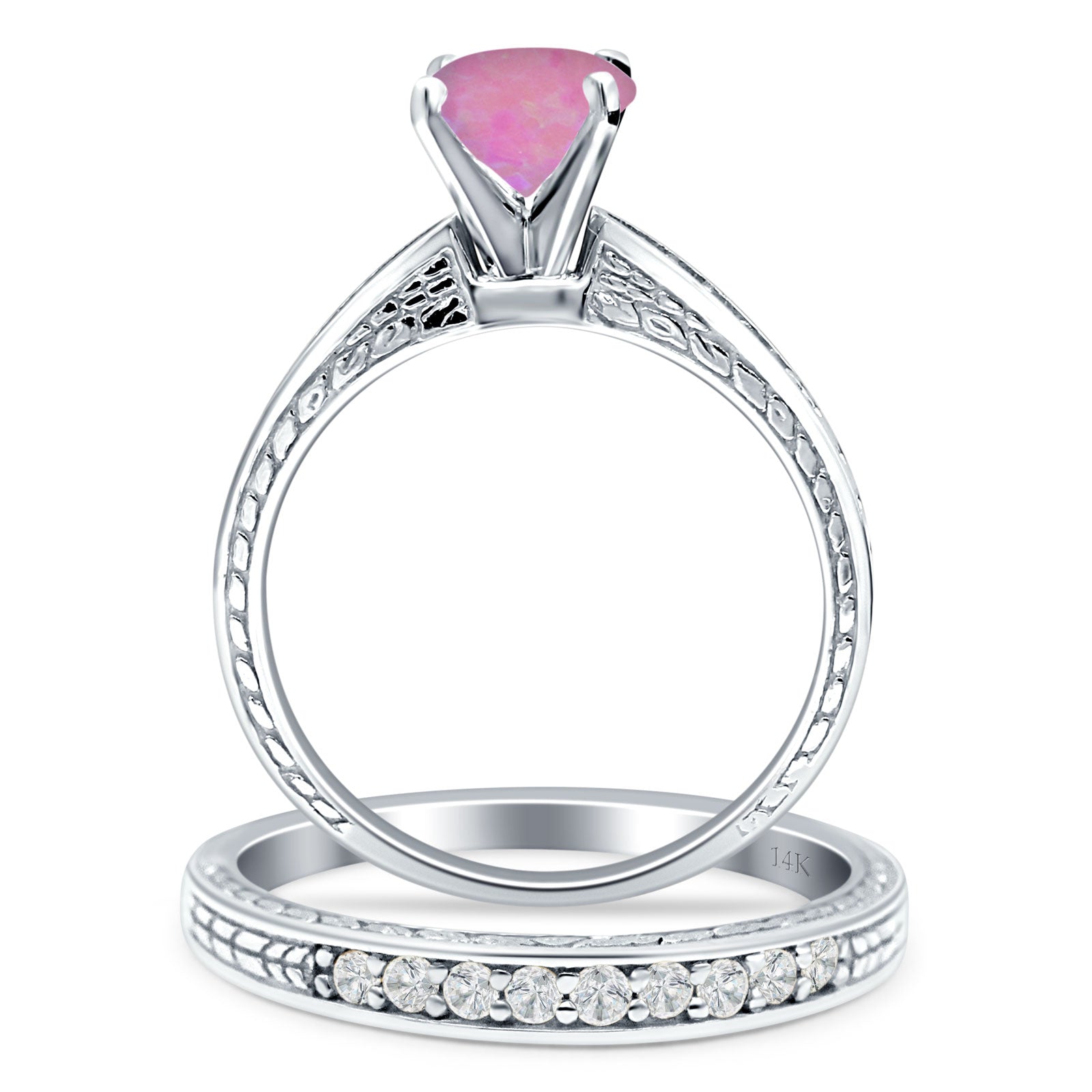 Round Two Piece Gold Ring