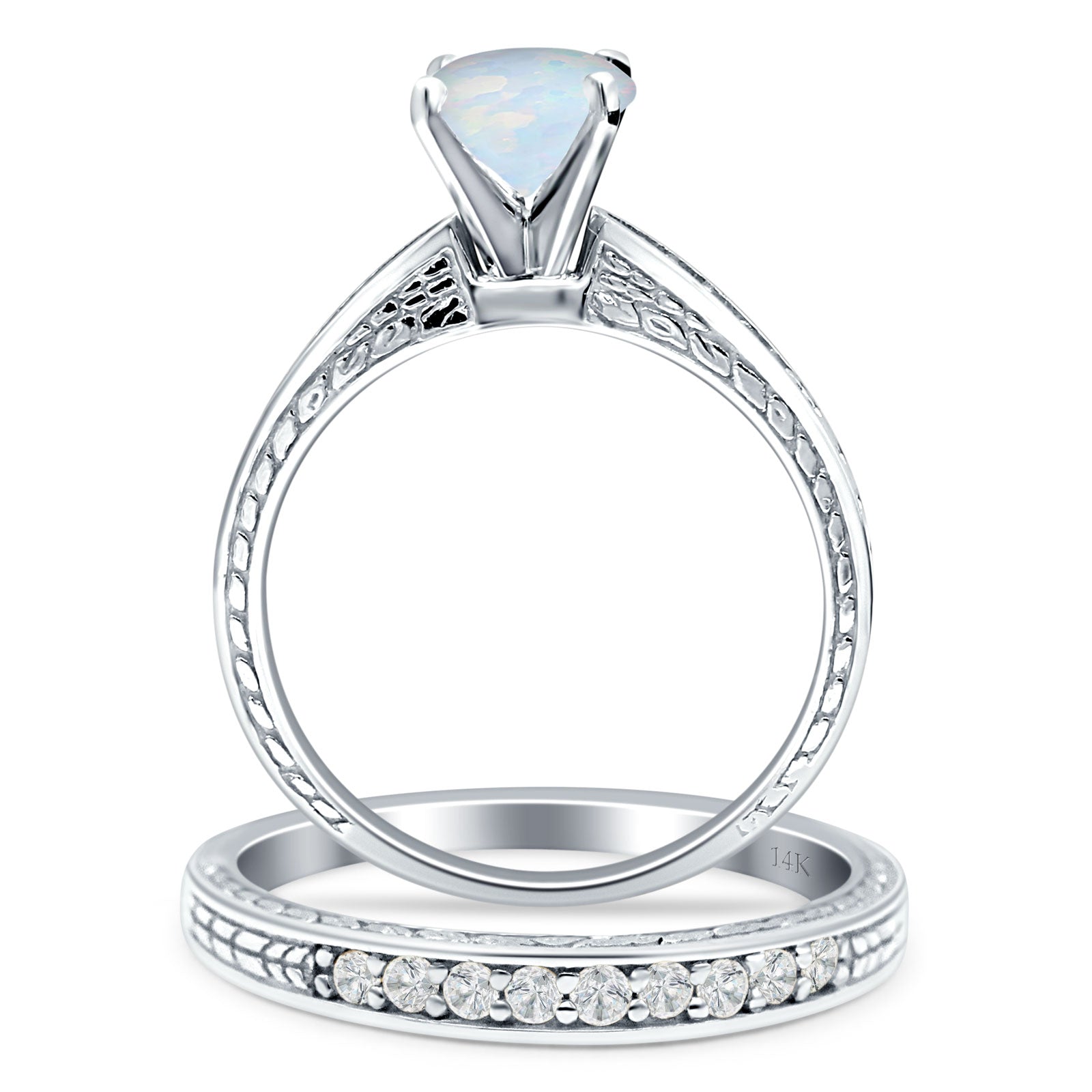Round Two Piece Gold Ring