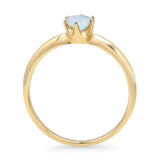 Round Solitaire Gold Ring
