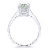 Round Split Shank Diamond Gold Ring