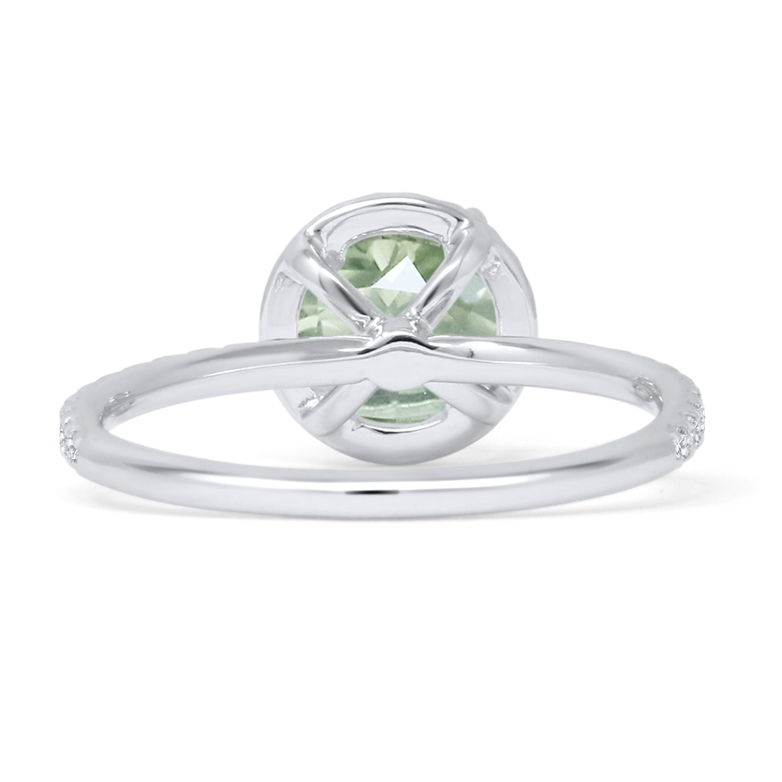 Round Halo Diamond Gold Ring