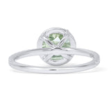 Round Halo Diamond Gold Ring