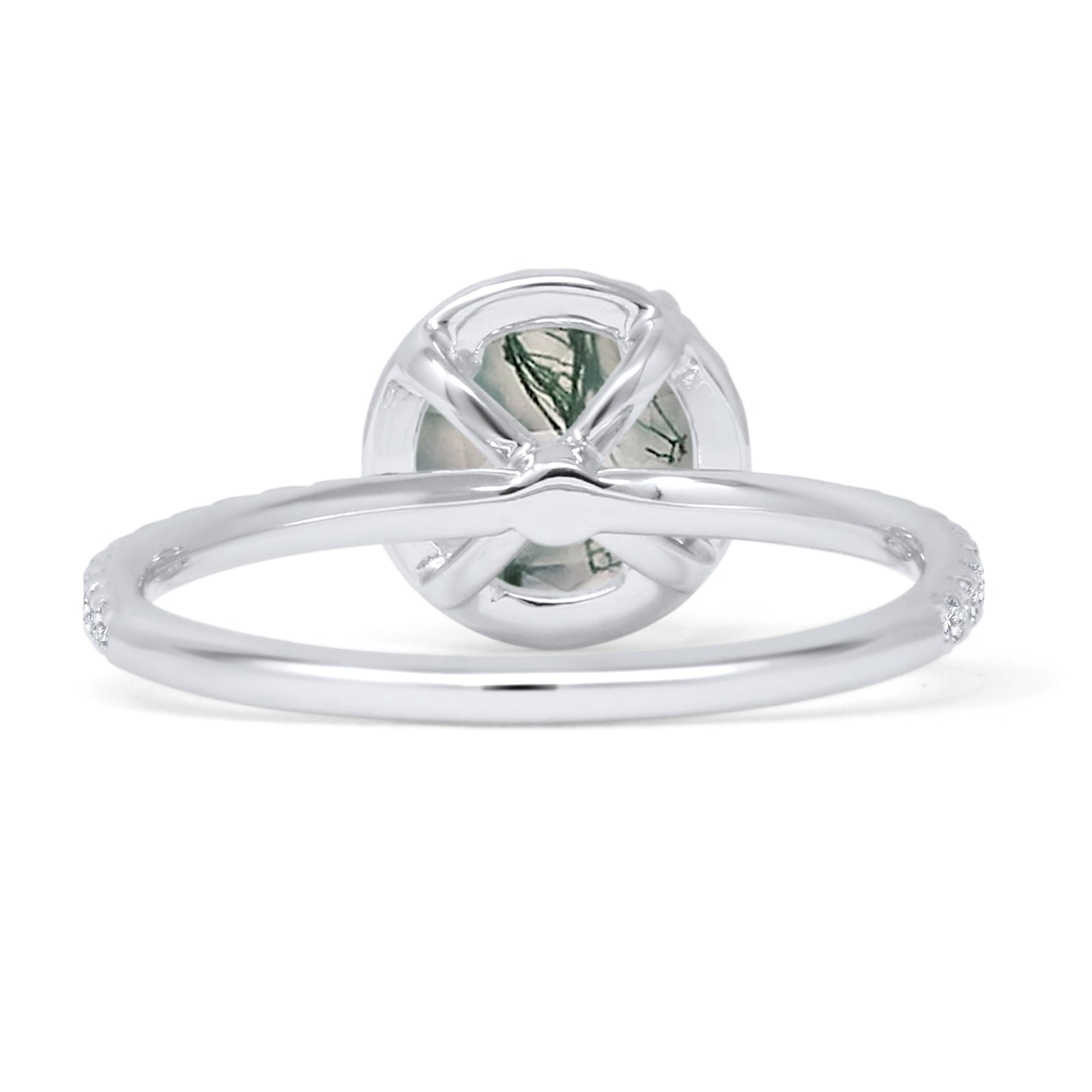 Round Halo Diamond Gold Ring