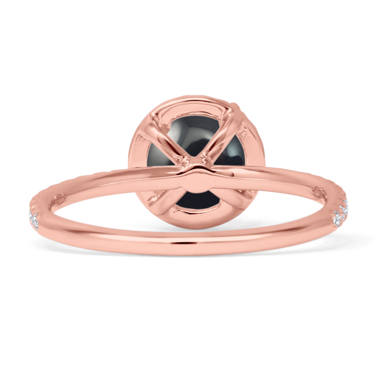 Round Halo Diamond Gold Ring