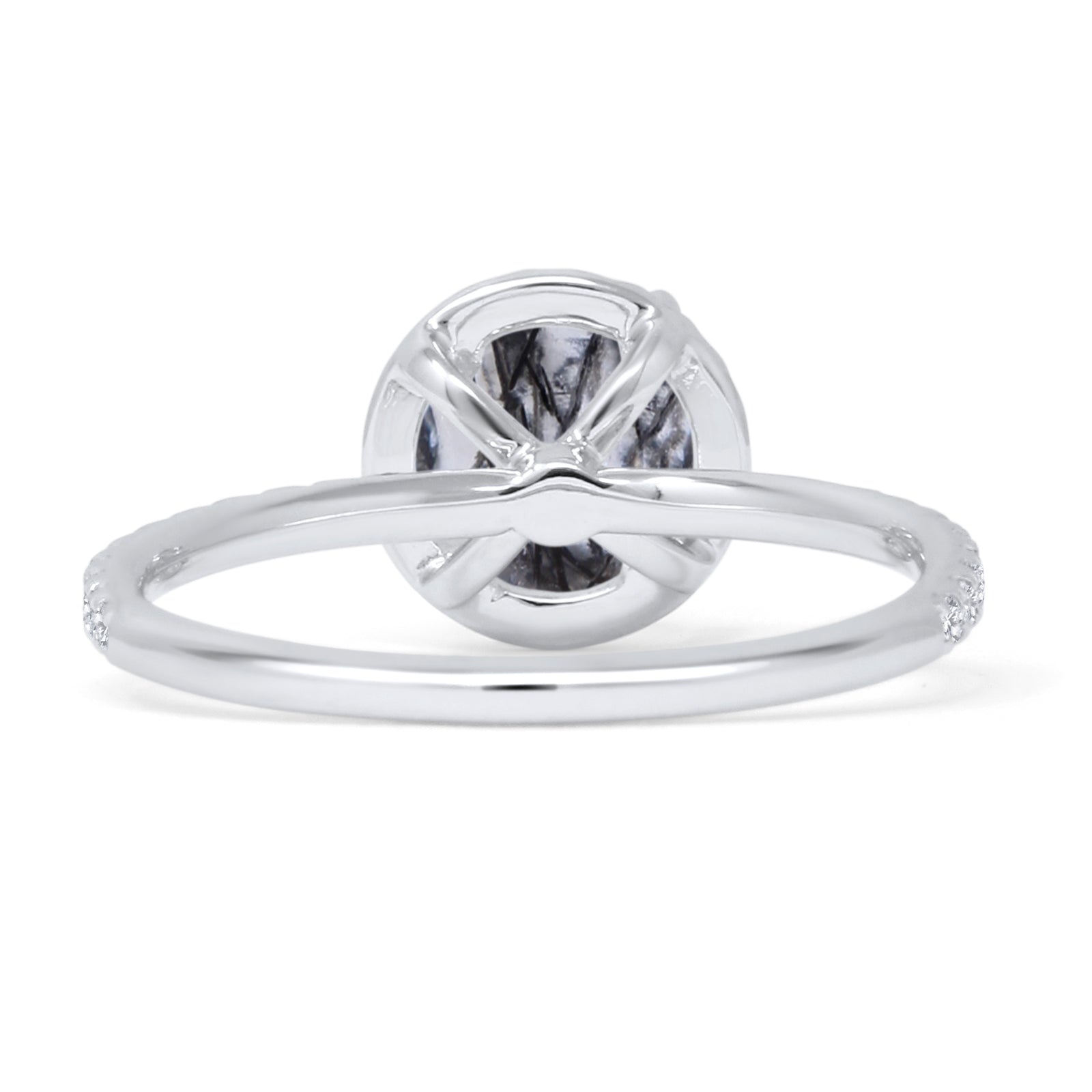 Round Halo Diamond Gold Ring