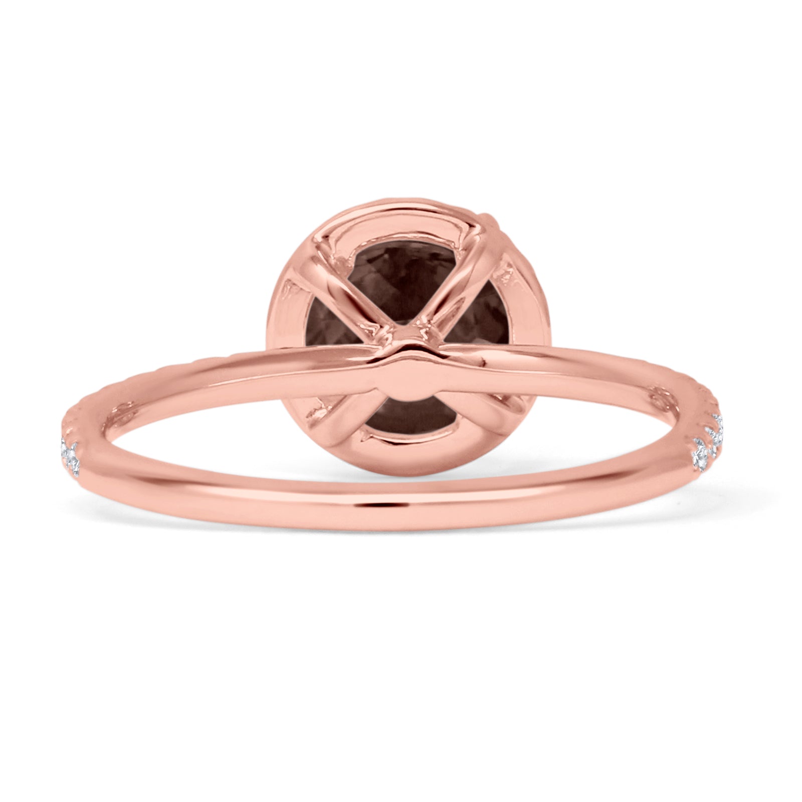 Round Halo Diamond Gold Ring