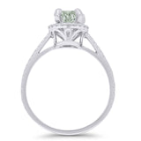 Round Halo Diamond Gold Ring