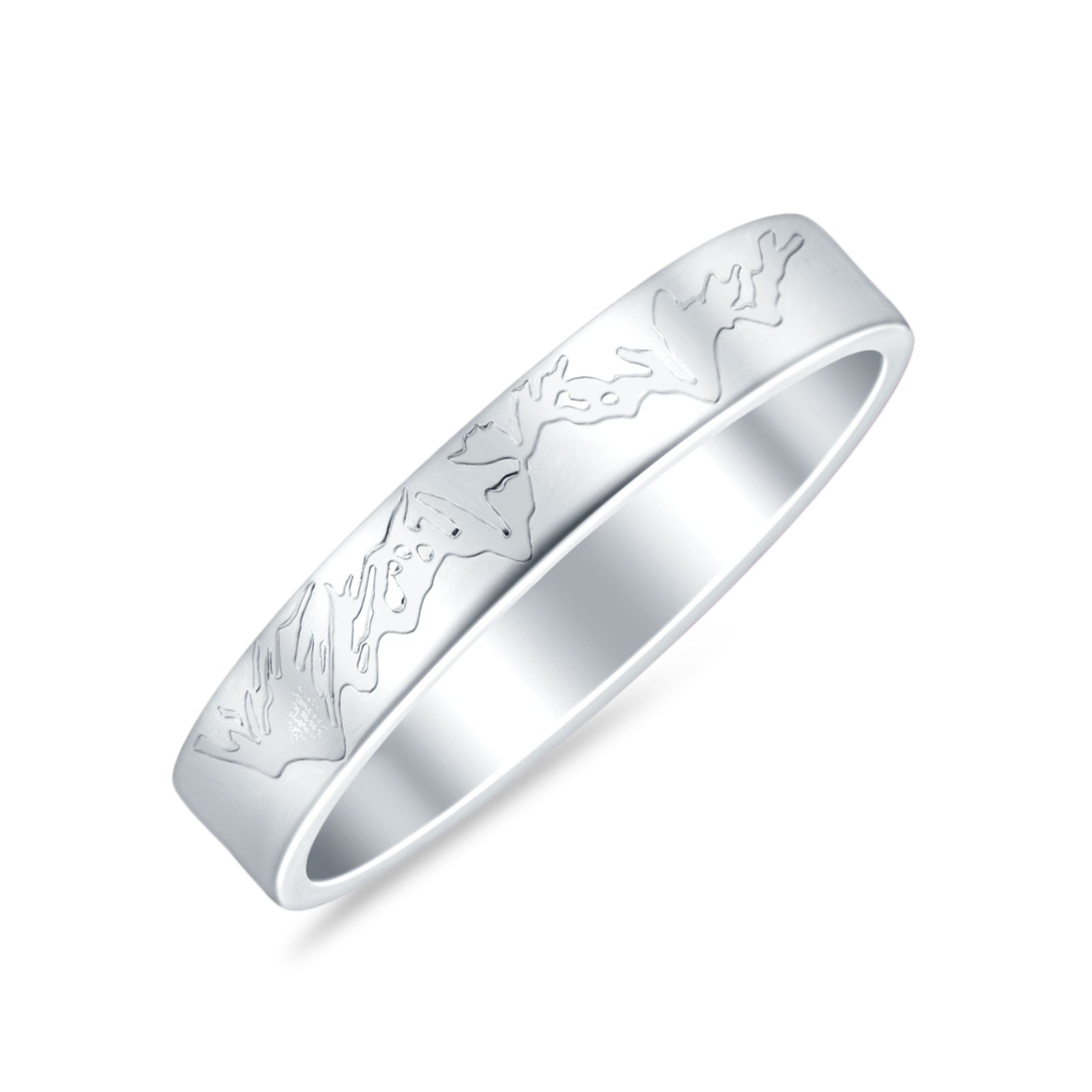 Mountain Wedding Band