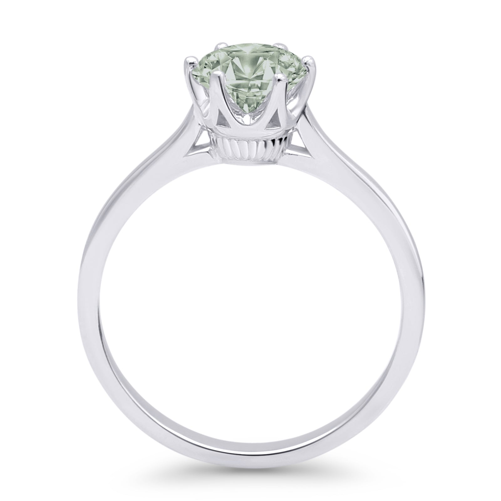 Art Deco Round Solitaire Gold Ring