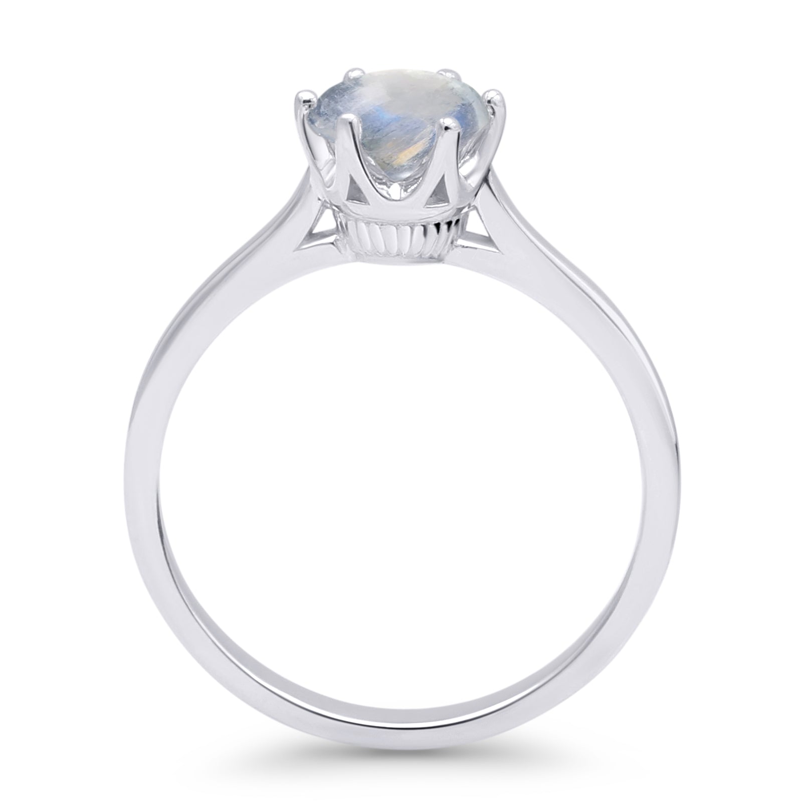 Art Deco Round Solitaire Gold Ring