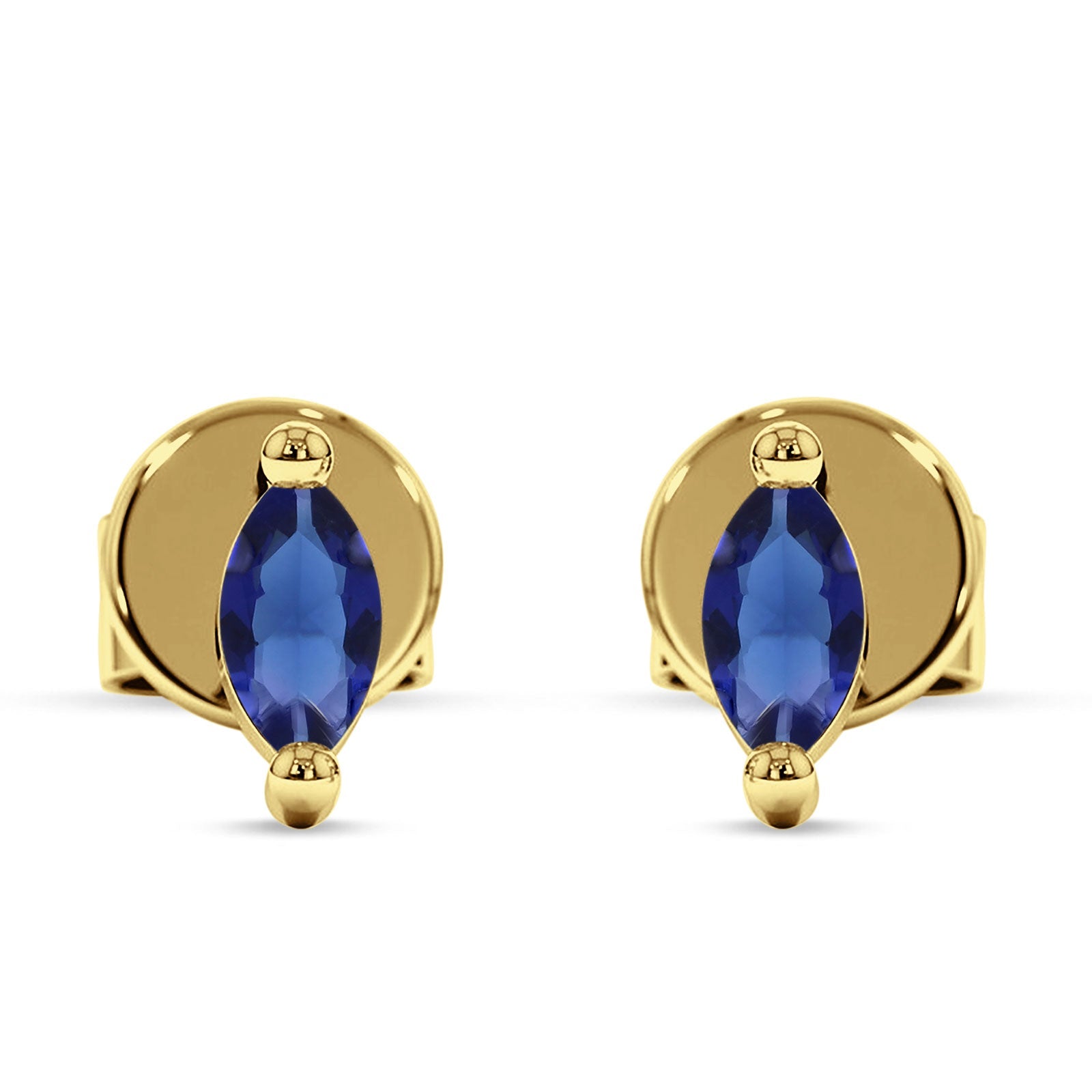 Marquise Solitaire Stud Earring Cubic Zirconia 925 Sterling Silver