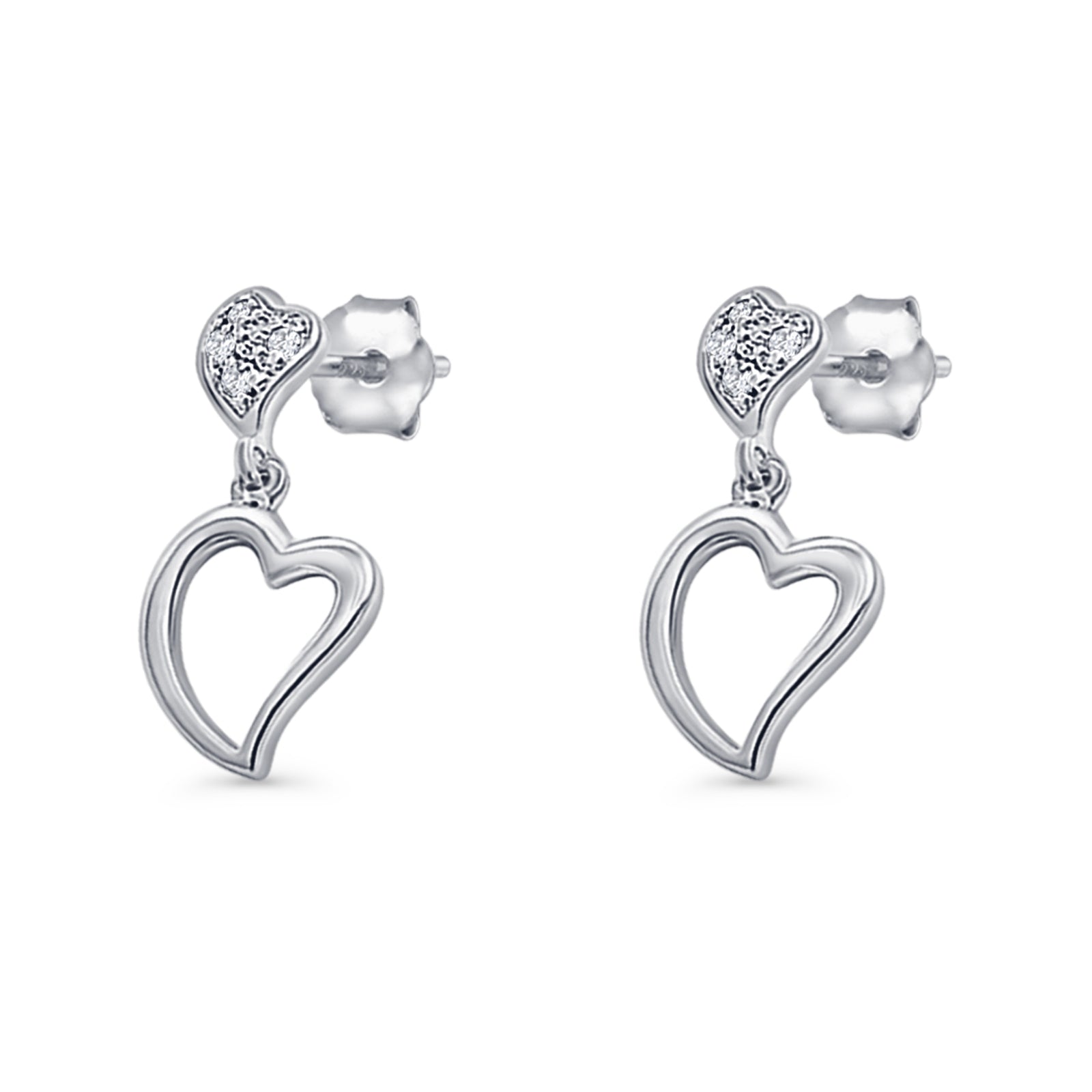 Heart Stud Earrings
