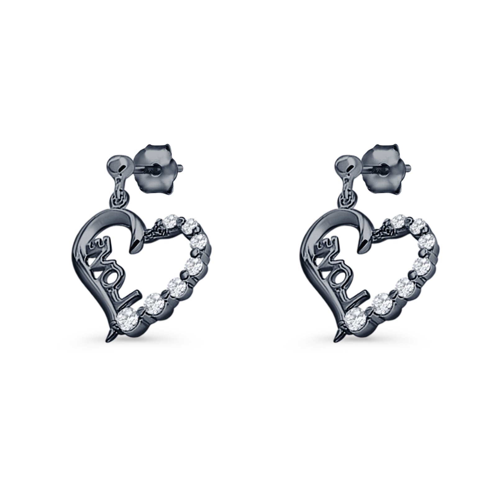 Love Stud Earrings