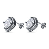 Cushion Cut Stud Earrings
