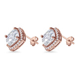 Cushion Cut Stud Earrings