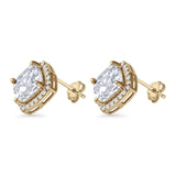 Cushion Cut Stud Earrings