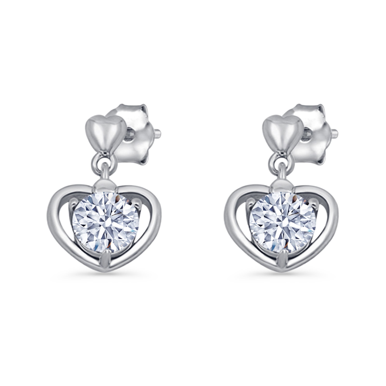 Heart Stud Earrings