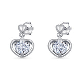 Heart Stud Earrings
