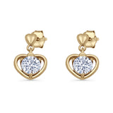 Heart Stud Earrings
