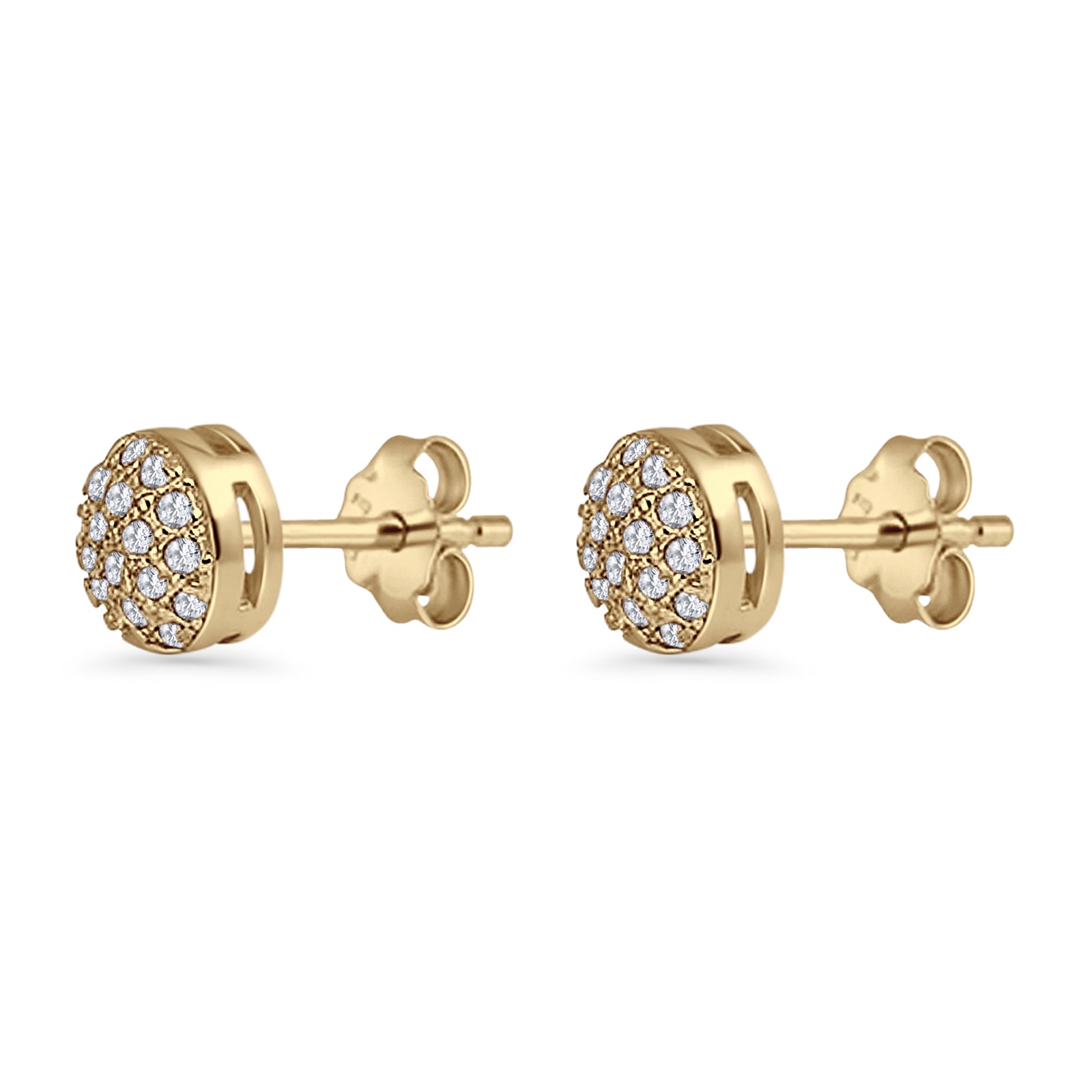 Round Stud Earrings