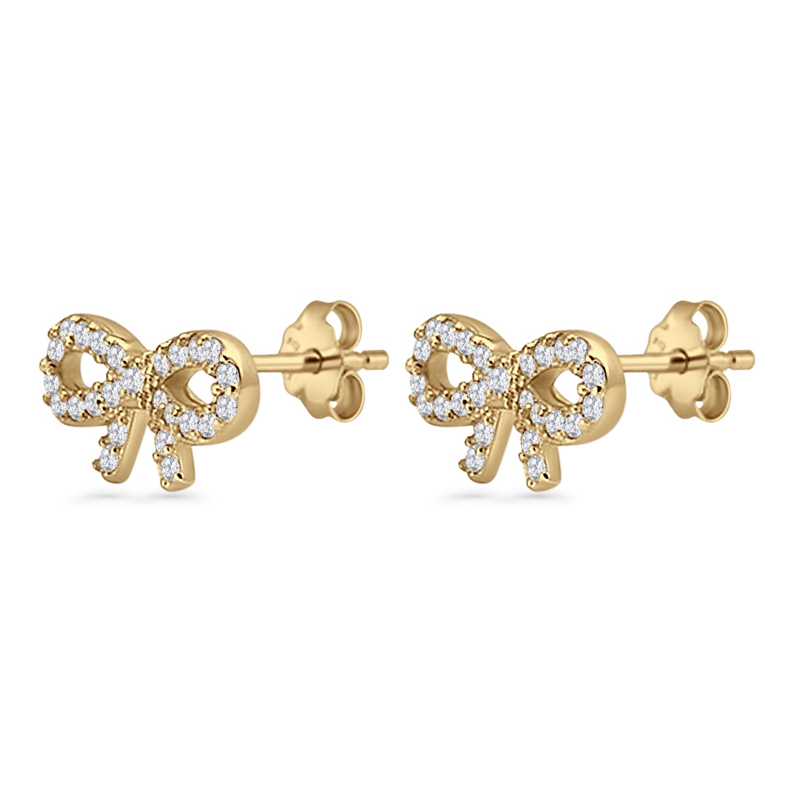 Ribbon Knot Stud Earrings
