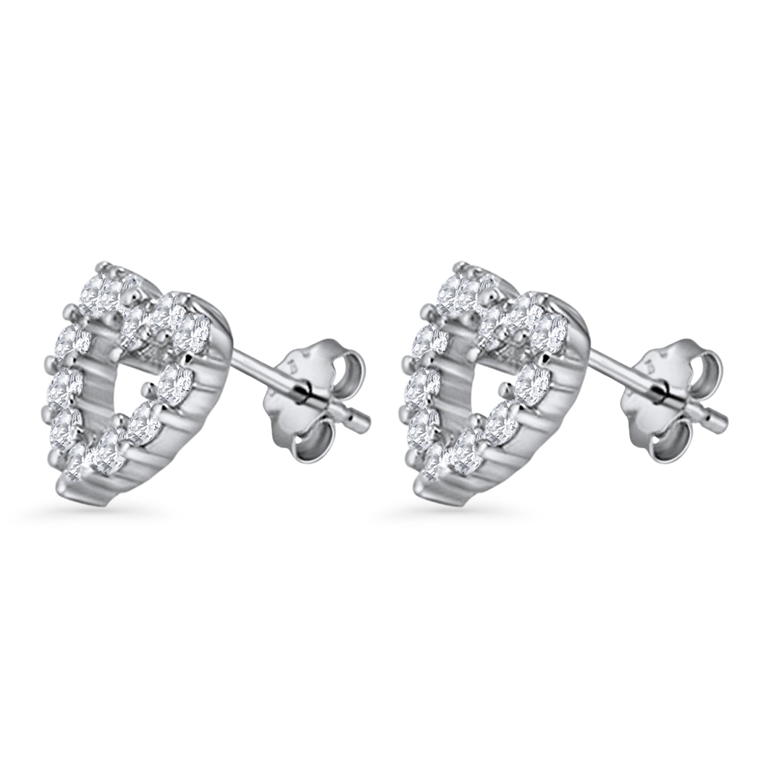 Heart Stud Earrings