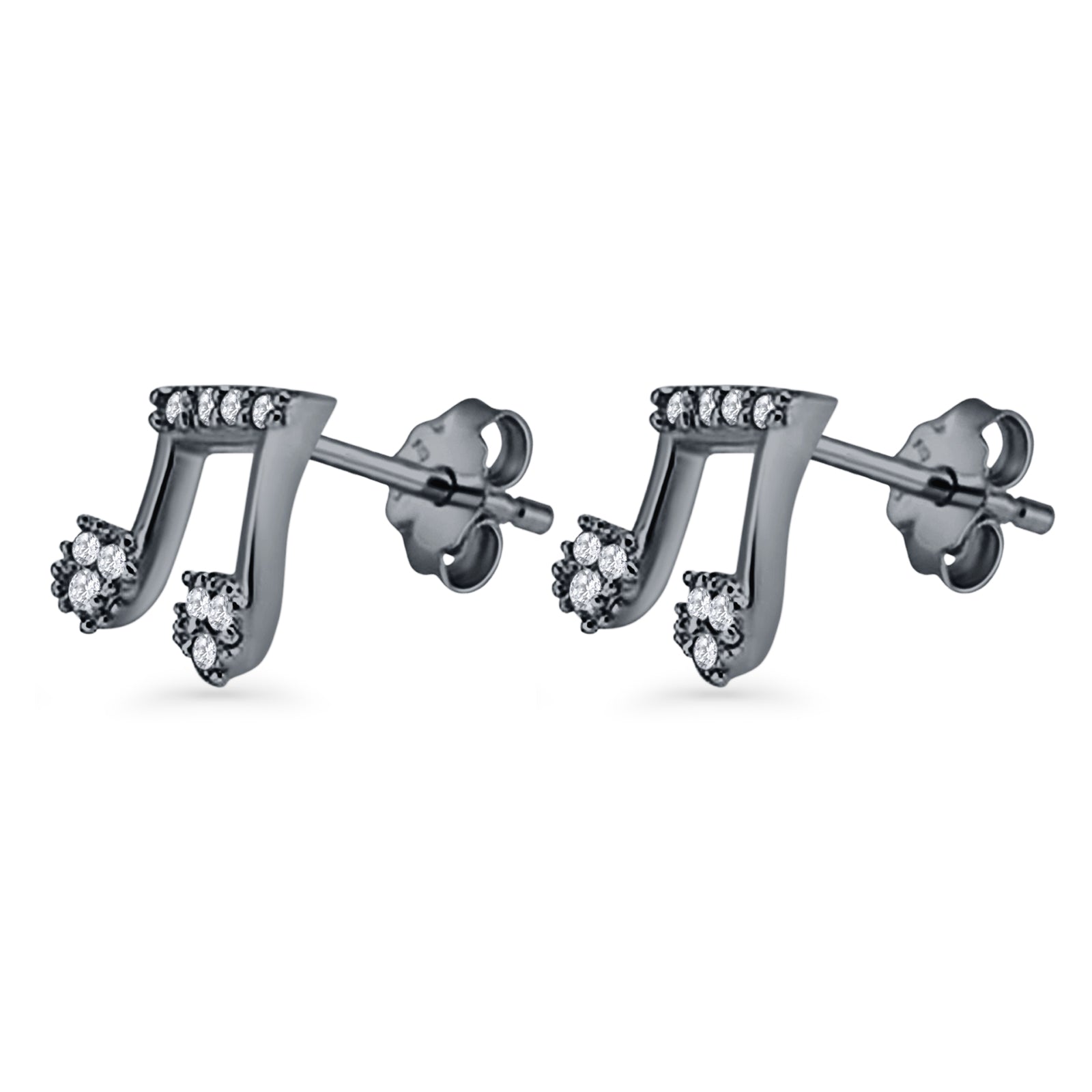 Music Note Stud Earrings