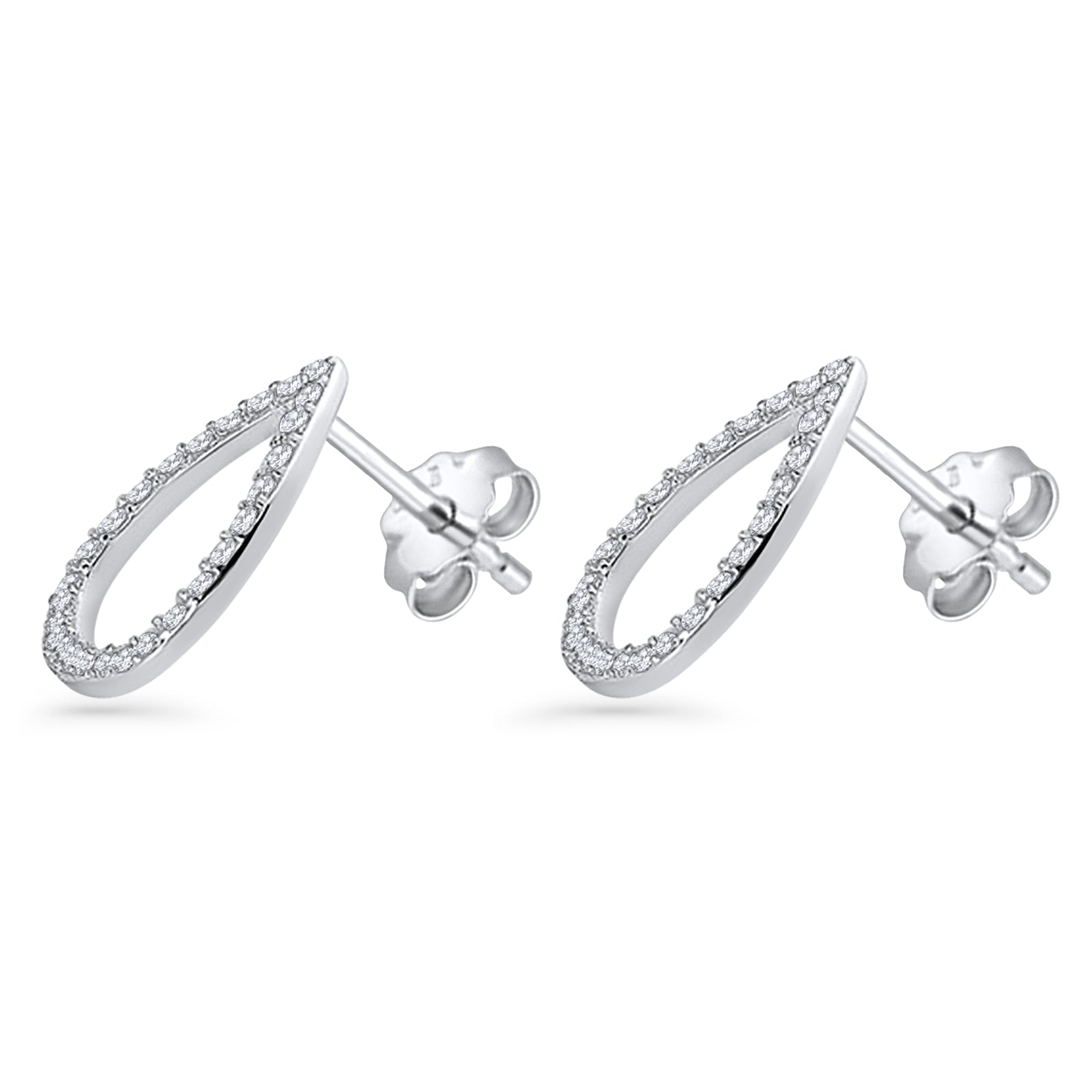 Teardrop Stud Earrings