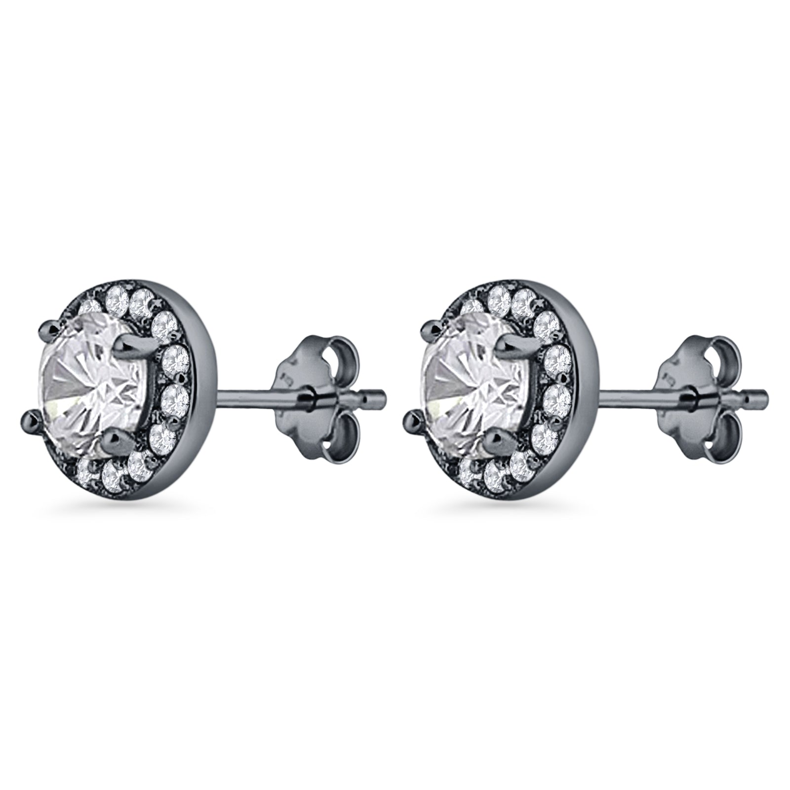 Round Stud Earrings