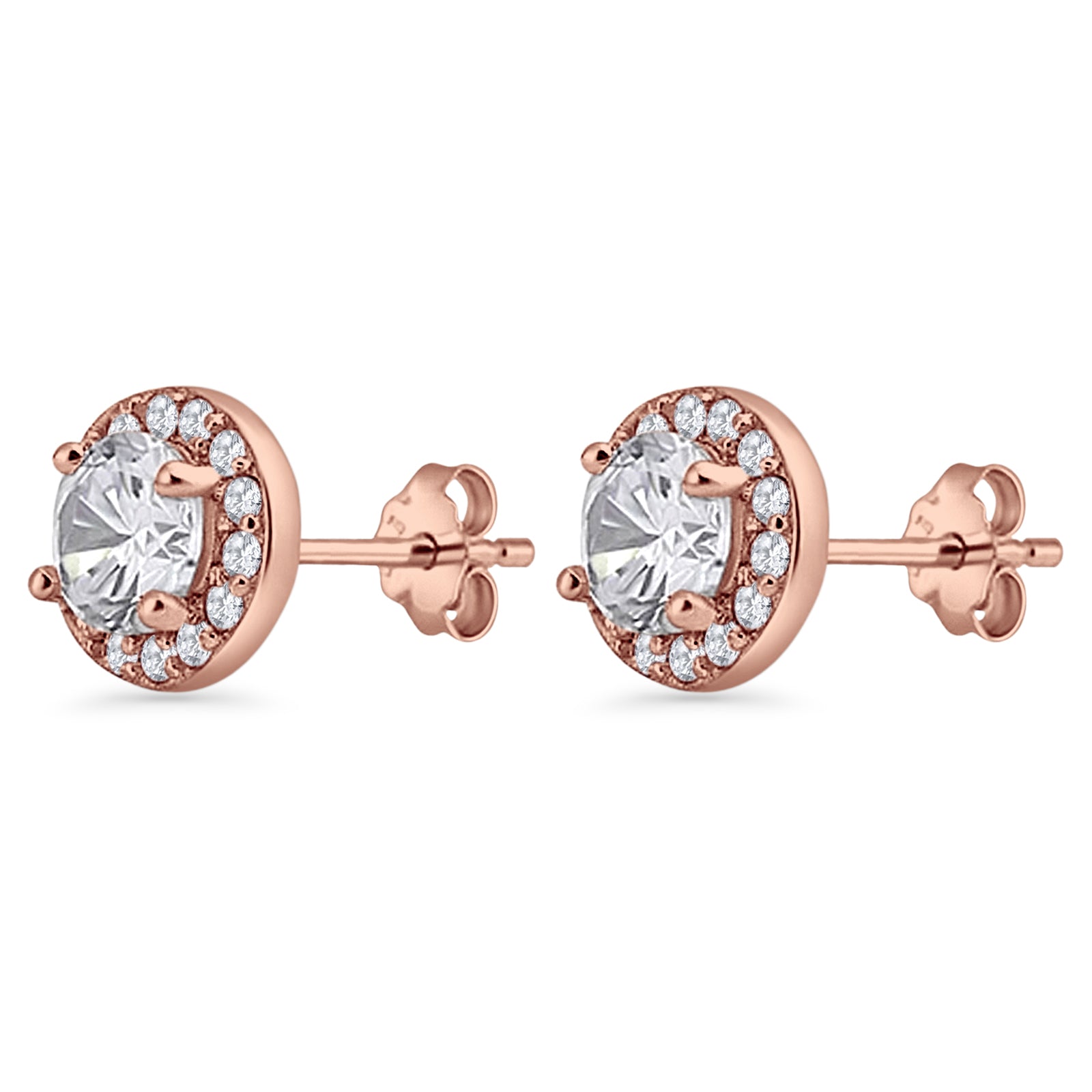 Round Stud Earrings