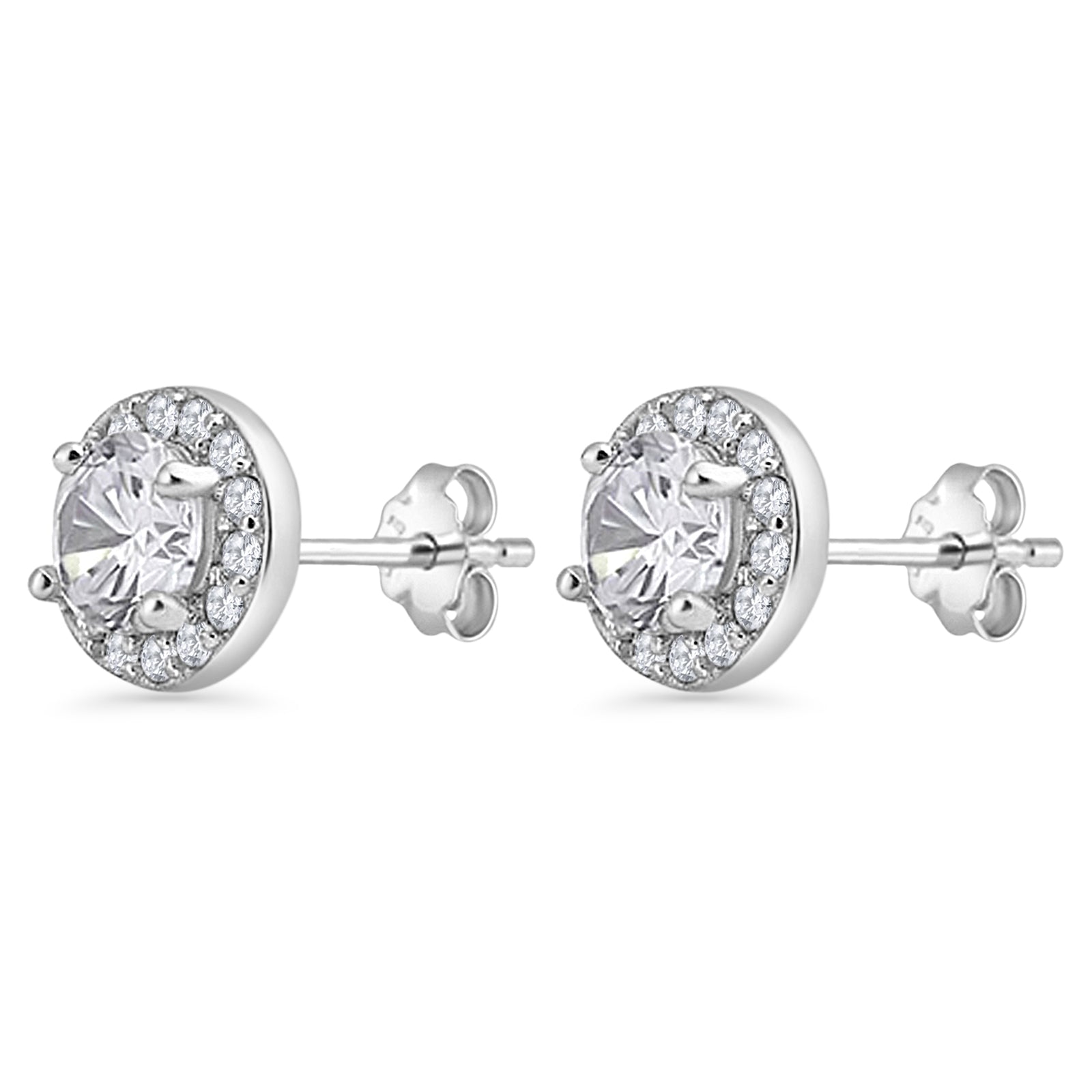 Round Stud Earrings